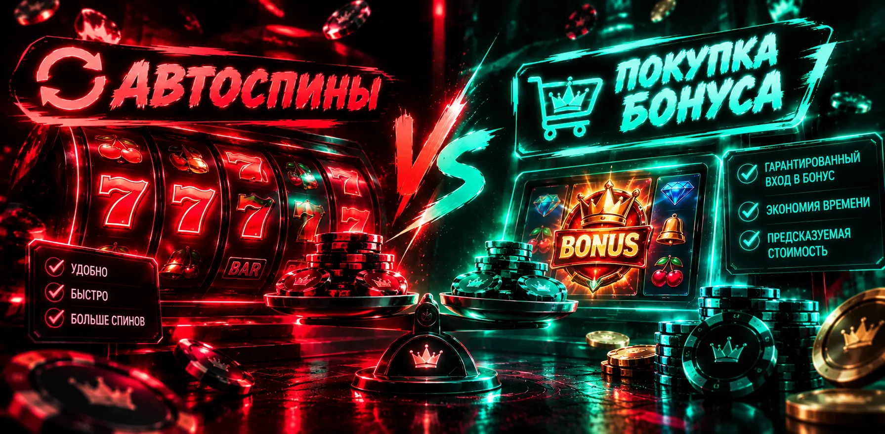 Автоспины и покупка бонуса в слотах: сравнение скорости игры, RTP и нагрузки на банкролл.