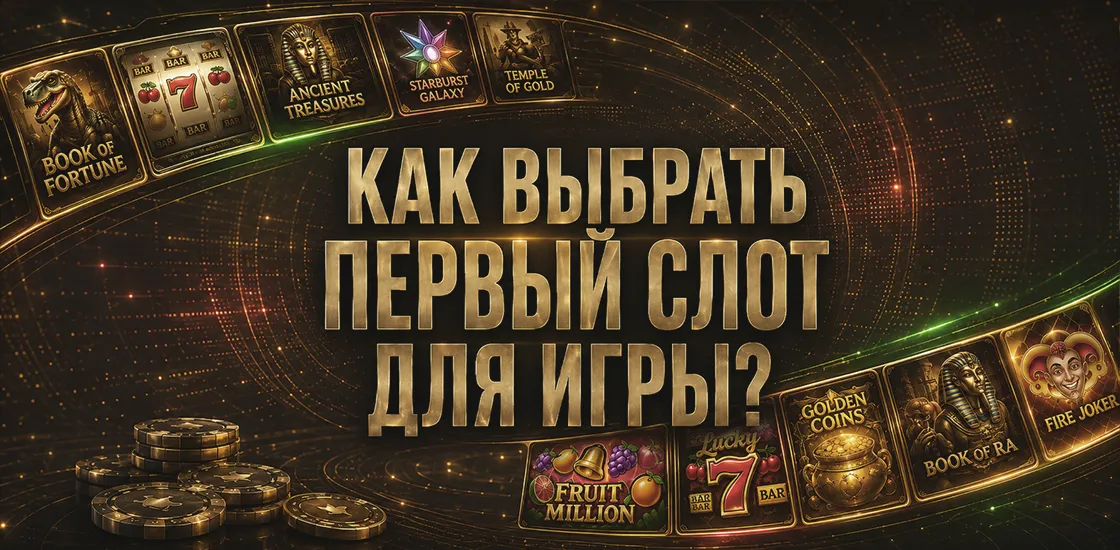 Выбор первого слота в онлайн-казино с показателями RTP и волатильности.