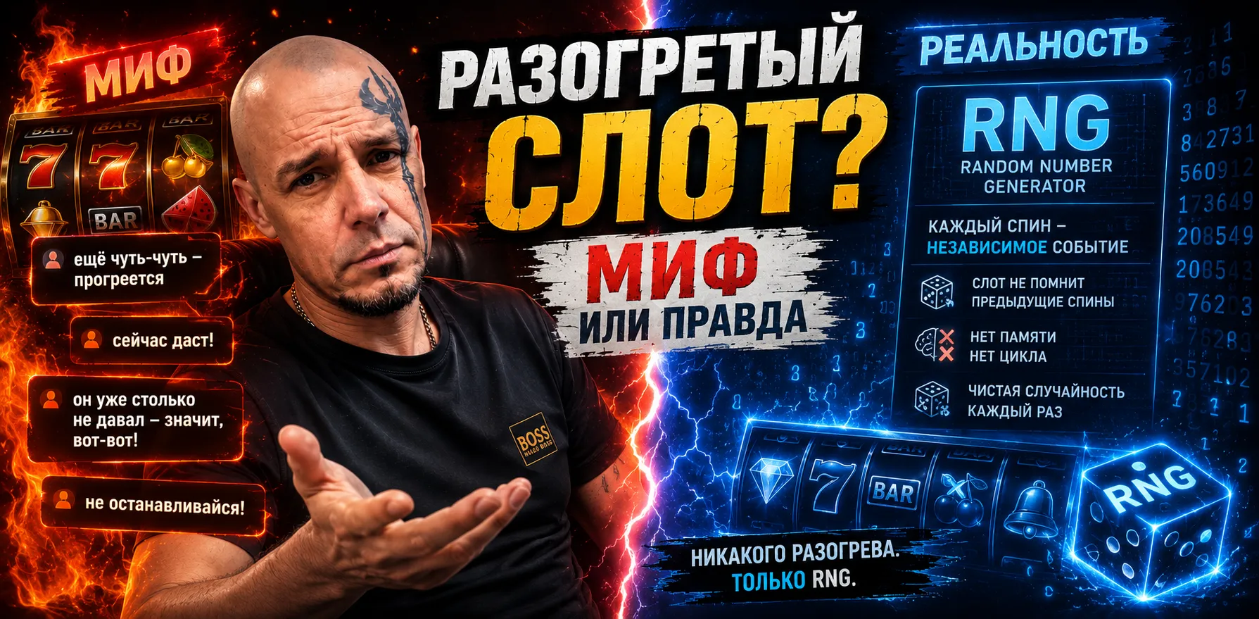 Миф о разогретом слоте — как работает RNG в онлайн-казино