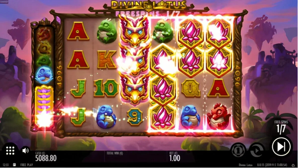 занос Витуса в Divine Fortune