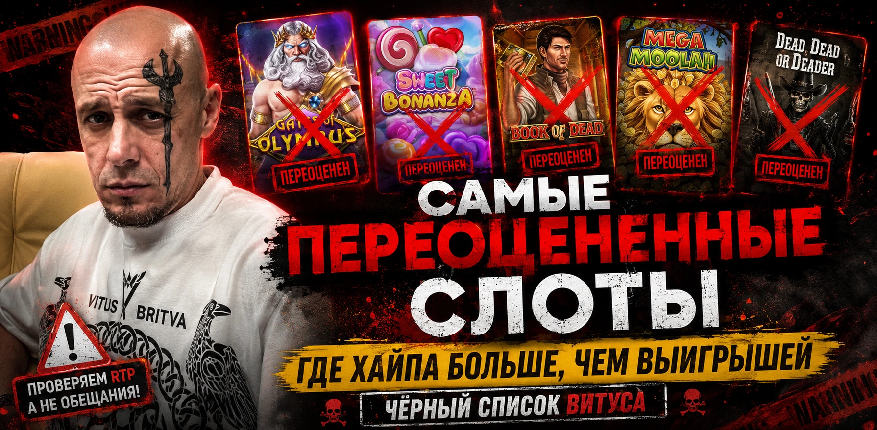 Антирейтинг слотов от Витуса