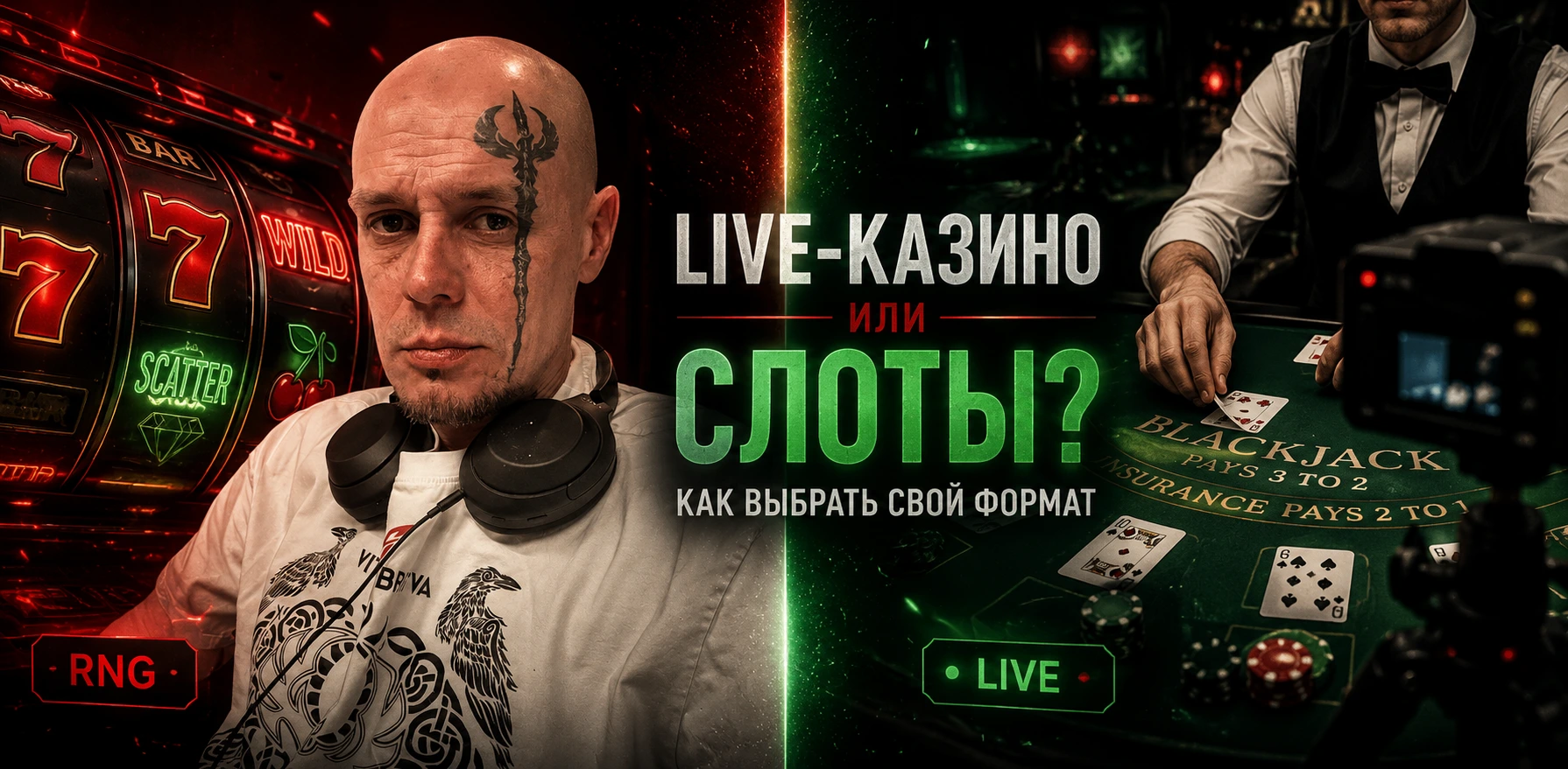 Дилер за live-столом.