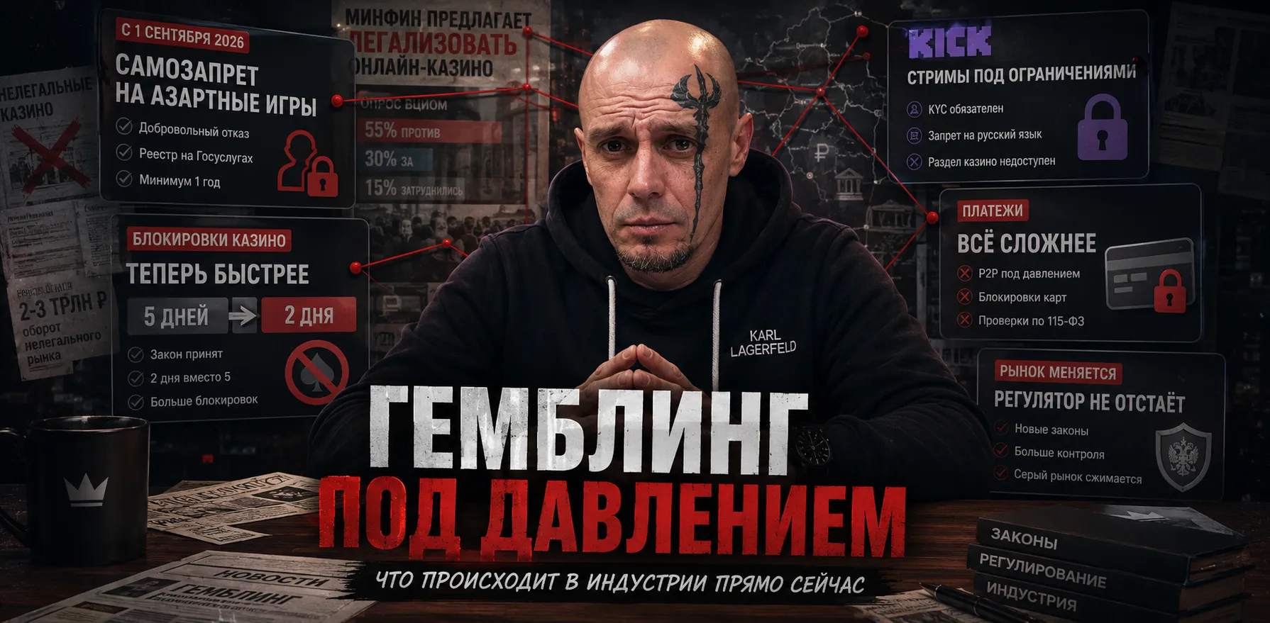 Последние новости гемблинг-индустрии: самозапрет, блокировки казино, платежи и Kick