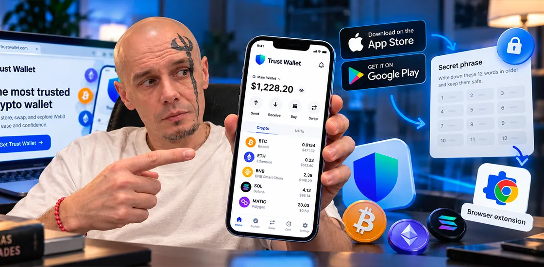 Адрес USDT TRC20 в Trust Wallet для перевода и пополнения казино.
