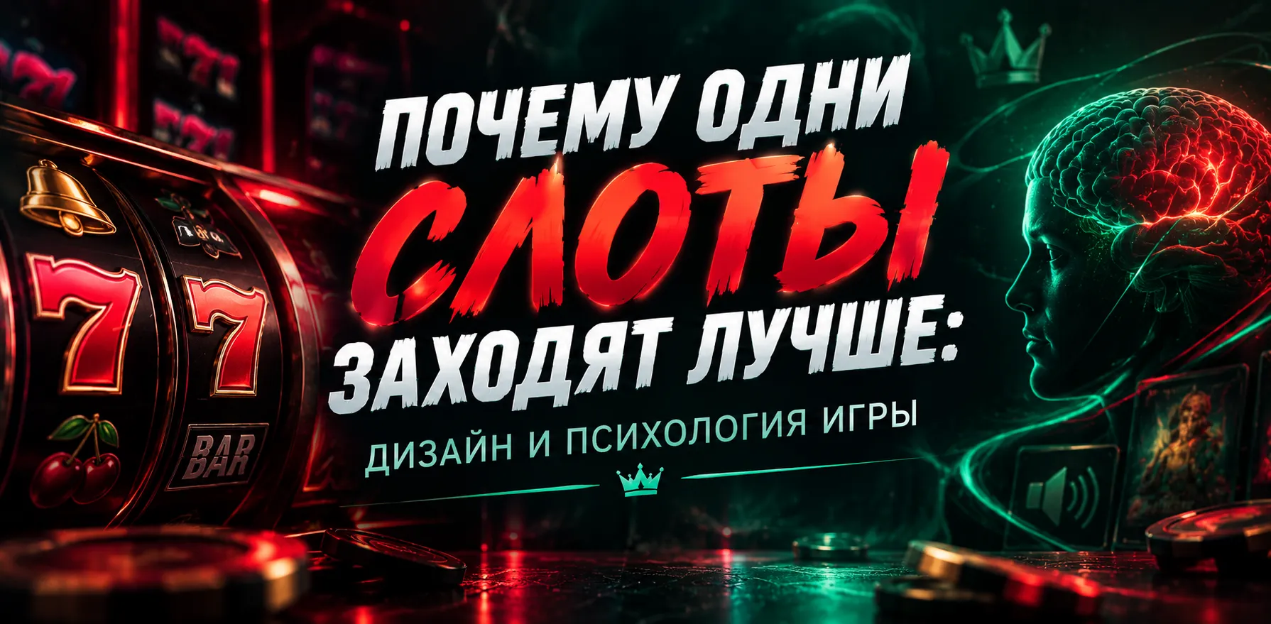 Дизайн и психология слотов: как звук, анимации, темп и визуальный стиль влияют на восприятие игры.